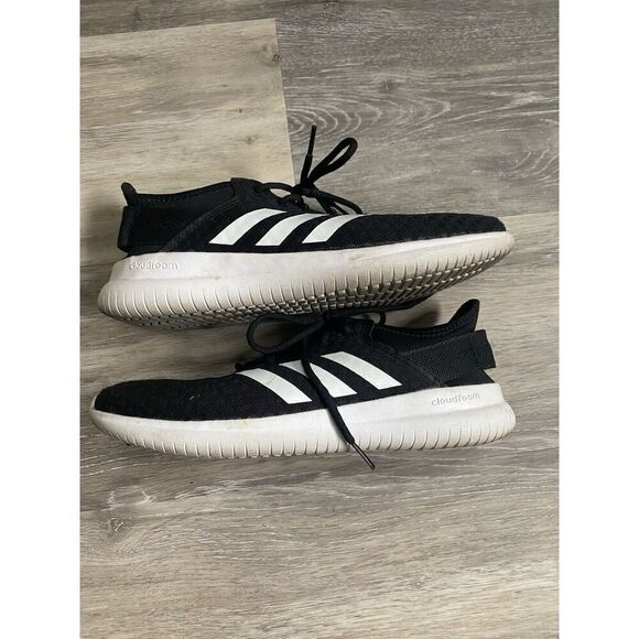 Adidas Women's Cloudfoam QT Flex W Running Shoes CG5762 Core Black White Sz 8.5 - Picture 5 of 10